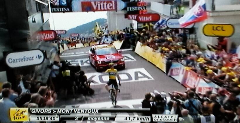 Froome wint op Mont Ventoux tijdens Tour de France 2013