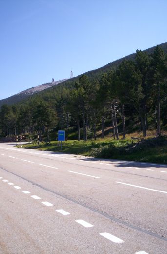 Mont Ventoux bord ouvert noordkant